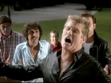 David Hasselhoff en 'Fuga de cerebros 2'. David Hasselhoff en 'Fuga de cerebros 2'.