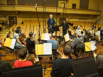 El director de cine ha asistido a la grabación de la banda sonora de Inmersión El director de cine ha asistido a la grabación de la banda sonora de Inmersión
