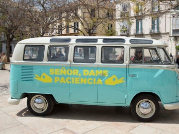 Así llegó la furgoneta de Señor Dame Paciencia a Málaga 