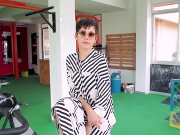 María León en el Making de Los Japón María León en el Making de Los Japón